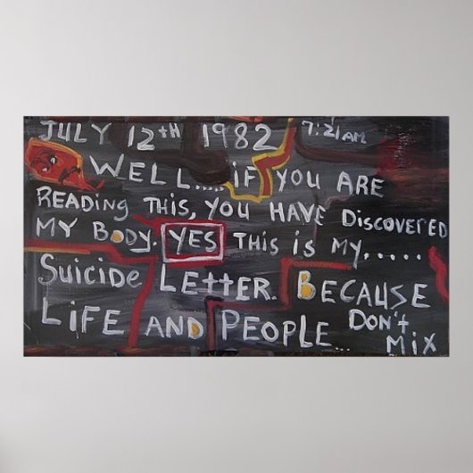 SUICIDE-BRIEF POSTER (Voorkant)