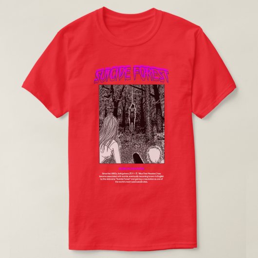 Suicide Forest Aokigahara T-shirt (Design voorkant)
