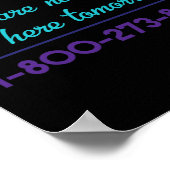 Suicide Hotline 1-800-273-8255 Suicide Awareness P Poster (Hoek)