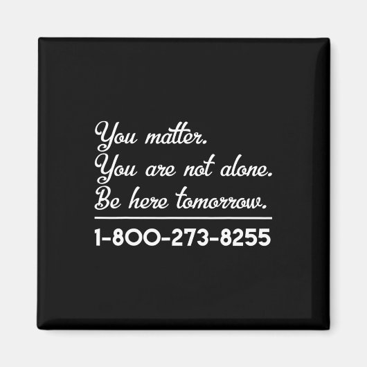 Suicide Hotline - Bewustmaking en preventie van ze Magneet (Voorkant)