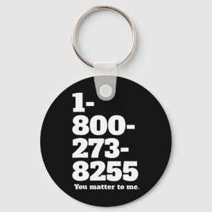 Suicide Hotline-nummer geestelijke gezondheidsvoor Sleutelhanger