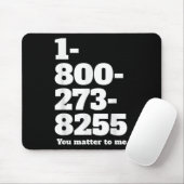 Suicide Hotline-nummer Muismat (Met muis)