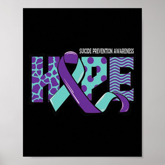 Suïcide Preventie Bewustzijn Geestelijke Gezondhei Poster (Voorkant)