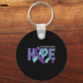 Suïcide Preventie Bewustzijn Geestelijke Gezondhei Sleutelhanger (Voorkant)