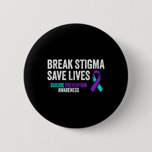 Suïcide Preventie Ondersteuning Verbreek Stigma Ze Ronde Button 5,7 Cm