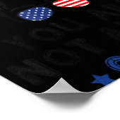 Suicide Prevention 988 Comma Messy Bun With Usa Fl Poster (Hoek)