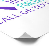 Suicide Prevention 988 Hotline Shirt 988 Suicide C Poster (Hoek)