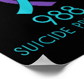 Suicide Prevention 988 Hotline Shirt Poster (Hoek)