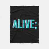 Suicide Prevention Alive _ I For Suprters  Fleece Deken (Voorkant)