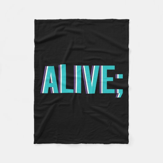 Suicide Prevention Alive _ I For Suprters Fleece Deken (Voorkant)