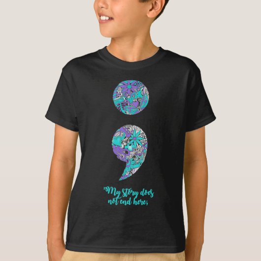 Suicide Prevention And Depression Awareness 2  T-shirt (Voorkant)
