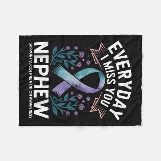 Suicide Prevention Awareness Aunts  Fleece Deken (Voorkant (Horizontaal))