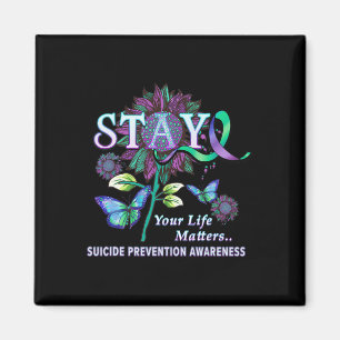 Suicide Prevention Awareness Blijf je leven Proble Magneet