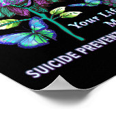 Suicide Prevention Awareness Blijf je leven Proble Poster (Hoek)
