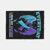 Suicide Prevention Awareness Brother Fleece Deken (Voorkant (Horizontaal))