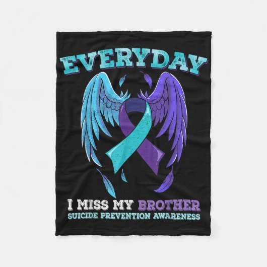 Suicide Prevention Awareness Brother Fleece Deken (Voorkant)