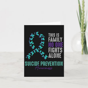 Suicide Prevention Awareness Butterfly Blauwgroen Kaart