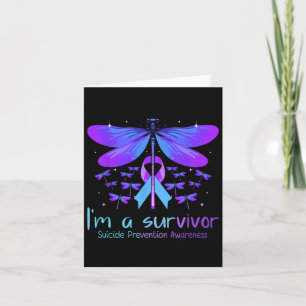 Suicide Prevention Awareness Butterfly Geen verhaa Kaart