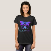 Suicide Prevention Awareness Butterfly Geen verhaa T-shirt (Voorkant volledig)
