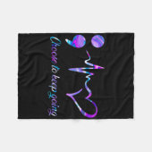 Suicide Prevention Awareness Choose To Keep Going  Fleece Deken (Voorkant (Horizontaal))