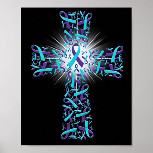 Suicide Prevention Awareness Cross Poster (Voorkant)
