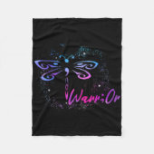 Suicide Prevention Awareness Dragonfly Semicolon 1 Fleece Deken (Voorkant)