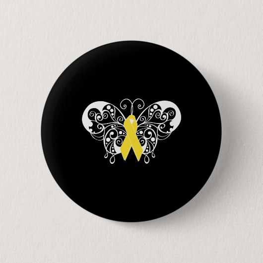 Suicide Prevention Awareness Gele lintboter Ronde Button 5,7 Cm (Voorkant)
