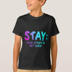 Suicide Prevention Awareness Gift Blauwgroen Paars T-shirt