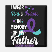 Suicide Prevention Awareness In Memory Of Father  Magneet (Voorkant)