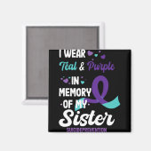 Suicide Prevention Awareness In Memory Of Sister Magneet (Voorkant / Achterkant)