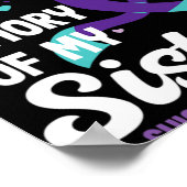 Suicide Prevention Awareness In Memory Of Sister  Poster (Hoek)