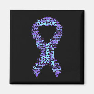 Suicide Prevention Awareness Maand Lint met STR Magneet