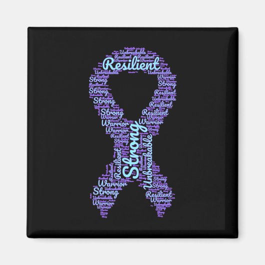 Suicide Prevention Awareness Maand Lint met STR Magneet (Voorkant)