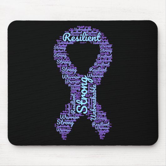 Suicide Prevention Awareness Maand Lint met STR Muismat (Voorkant)
