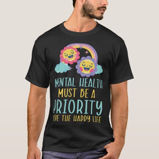 Suicide Prevention Awareness Mental Health Depress T-shirt (Voorkant)