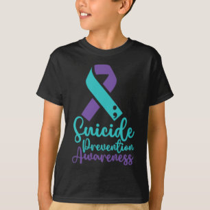 Suicide Prevention Awareness Month Blauwgroen Paar T-shirt