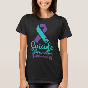 Suicide Prevention Awareness Month Blauwgroen Paar T-shirt