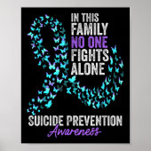 Suicide Prevention Awareness Month Butterflies Tea Poster (Voorkant)