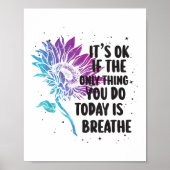 Suicide Prevention Awareness Purple And Teal  Poster (Voorkant)