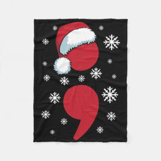 Suicide Prevention Awareness Santa Claus Hat Fleece Deken