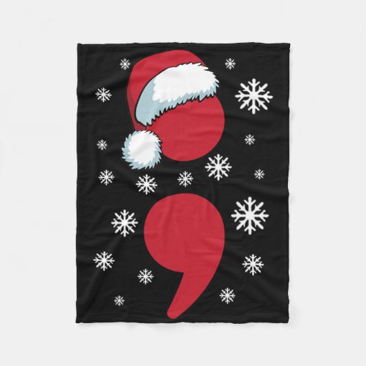 Suicide Prevention Awareness Santa Claus Hat Fleece Deken (Voorkant)