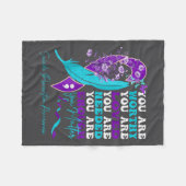 Suicide-prevention Awareness-sitive-motivational-s Fleece Deken (Voorkant (Horizontaal))