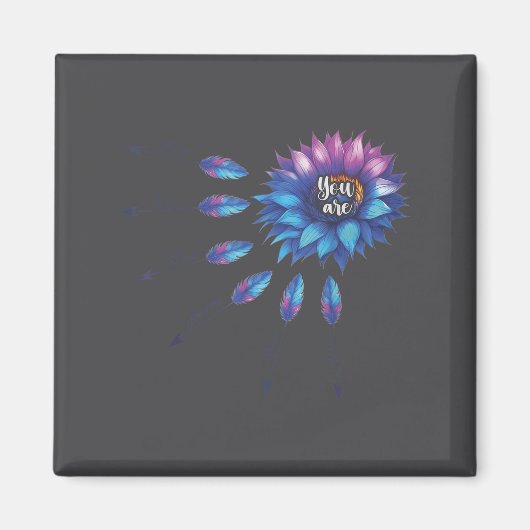 Suicide Prevention Awareness Sunflower You Are 988 Magneet (Voorkant)