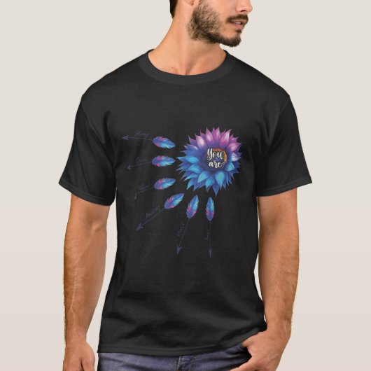 Suicide Prevention Awareness Sunflower You Are 988 T-shirt (Voorkant)