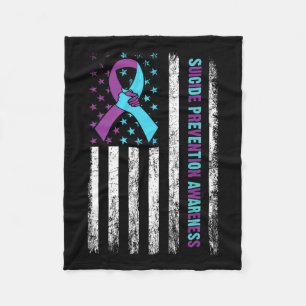 Suicide Prevention Awareness Survivor Support Amer Fleece Deken
