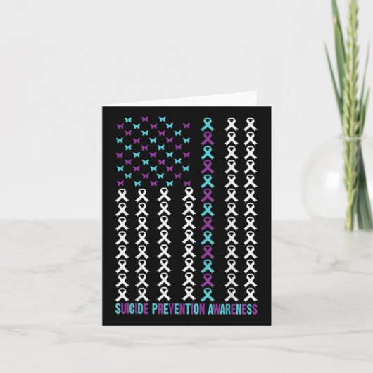 Suicide Prevention Awareness Survivor Support Amer Kaart (Voorkant)