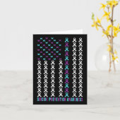 Suicide Prevention Awareness Survivor Support Amer Kaart (Gele Bloem)