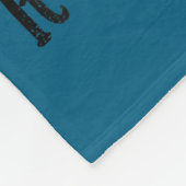 Suicide Prevention Awareness Teal &amp; Purple Rib Fleece Deken (Hoek)