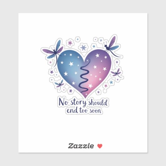 Suicide Prevention Awareness Teal Purple Heart Dra Sticker (Vel)