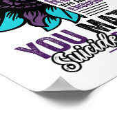 Suicide Prevention Awareness U bent het waard om g Poster (Hoek)